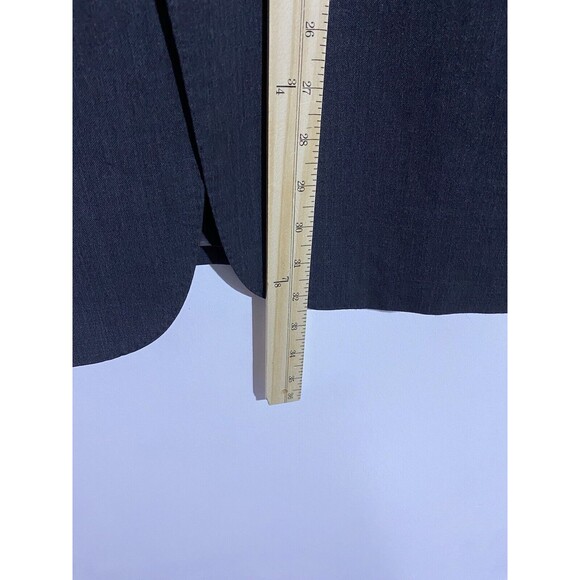 Lauren Ralph Lauren Blazer Mens 40L Gray Slim Black Label Wool Sport Coat Jacket - Picture 14 of 16